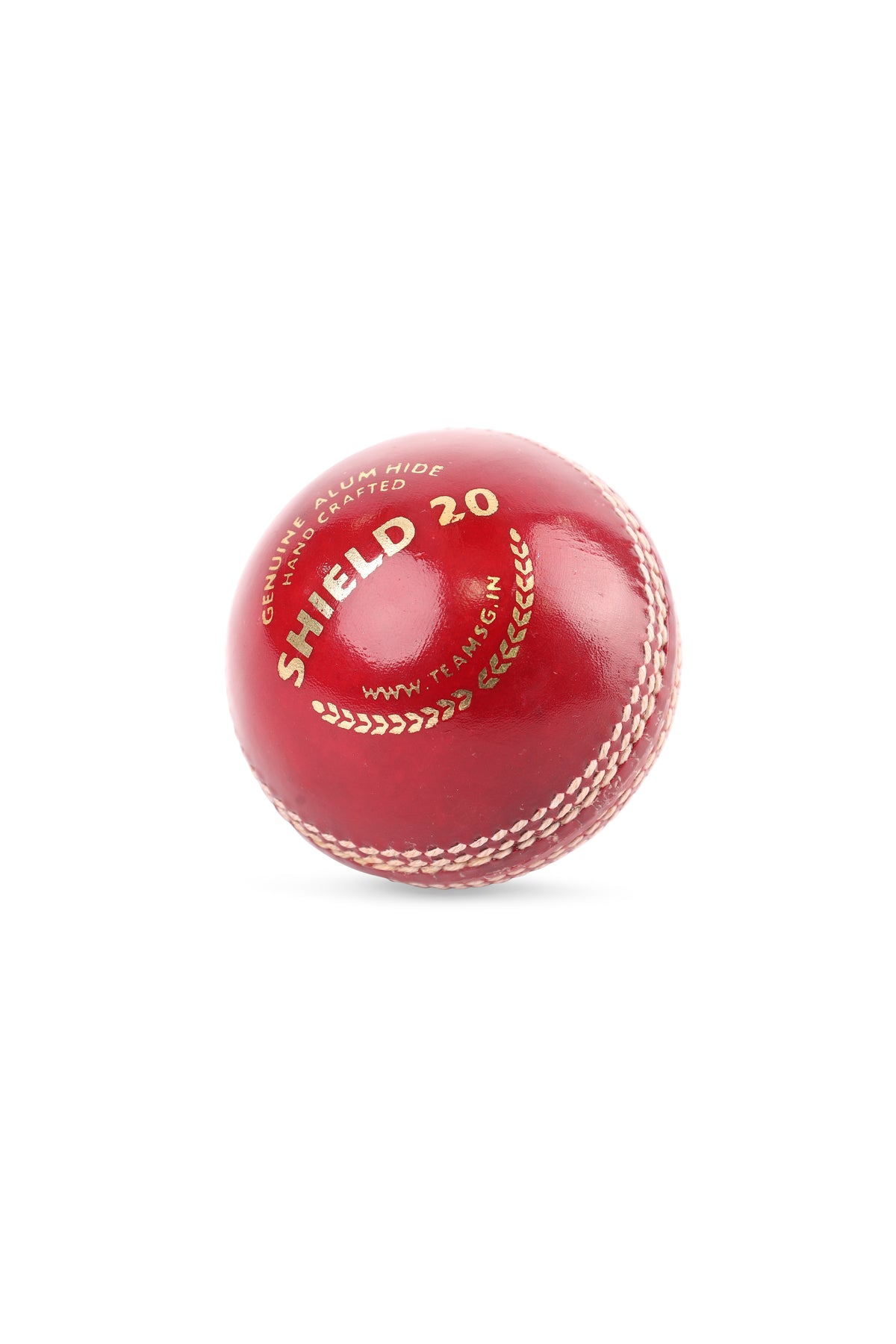 SG Shield 20 Cricket Lederball Rot – Ansicht 4