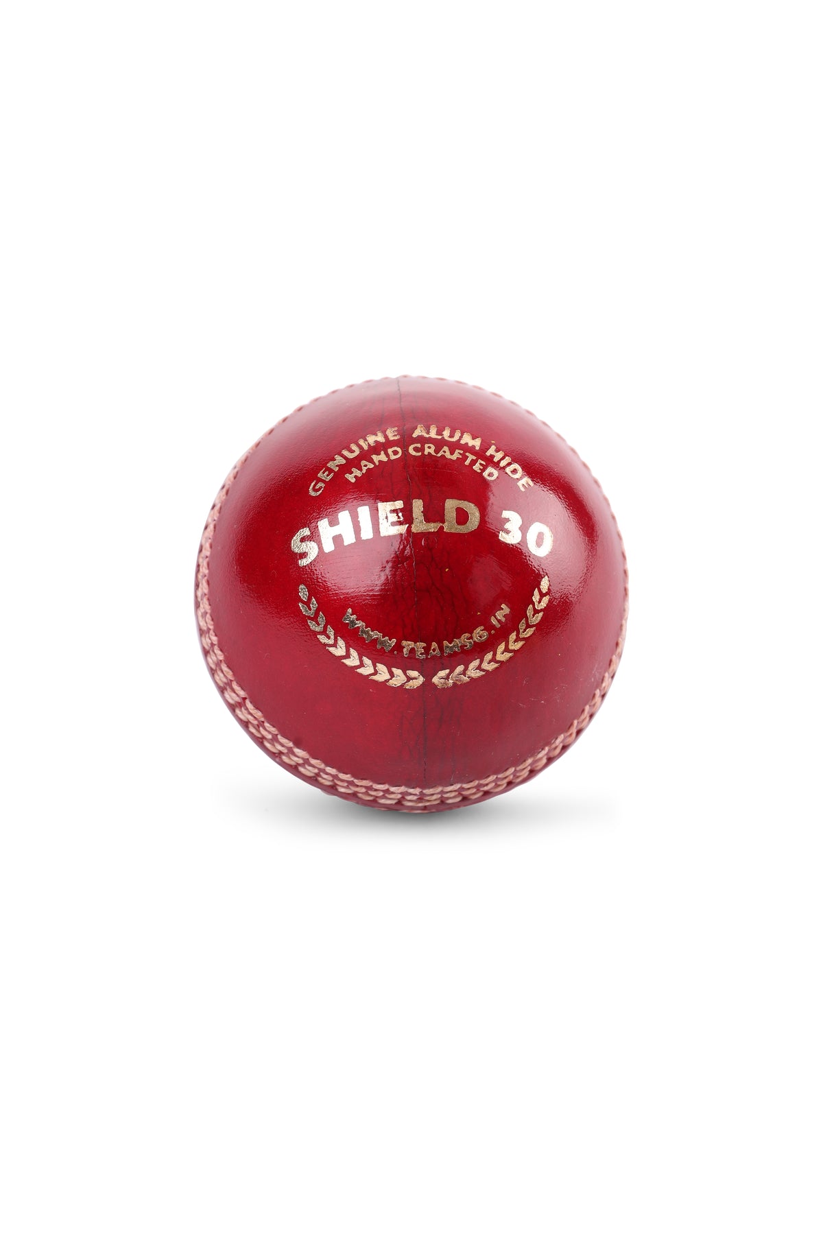 SG Shield 30 Cricket Lederball Rot – Ansicht 2