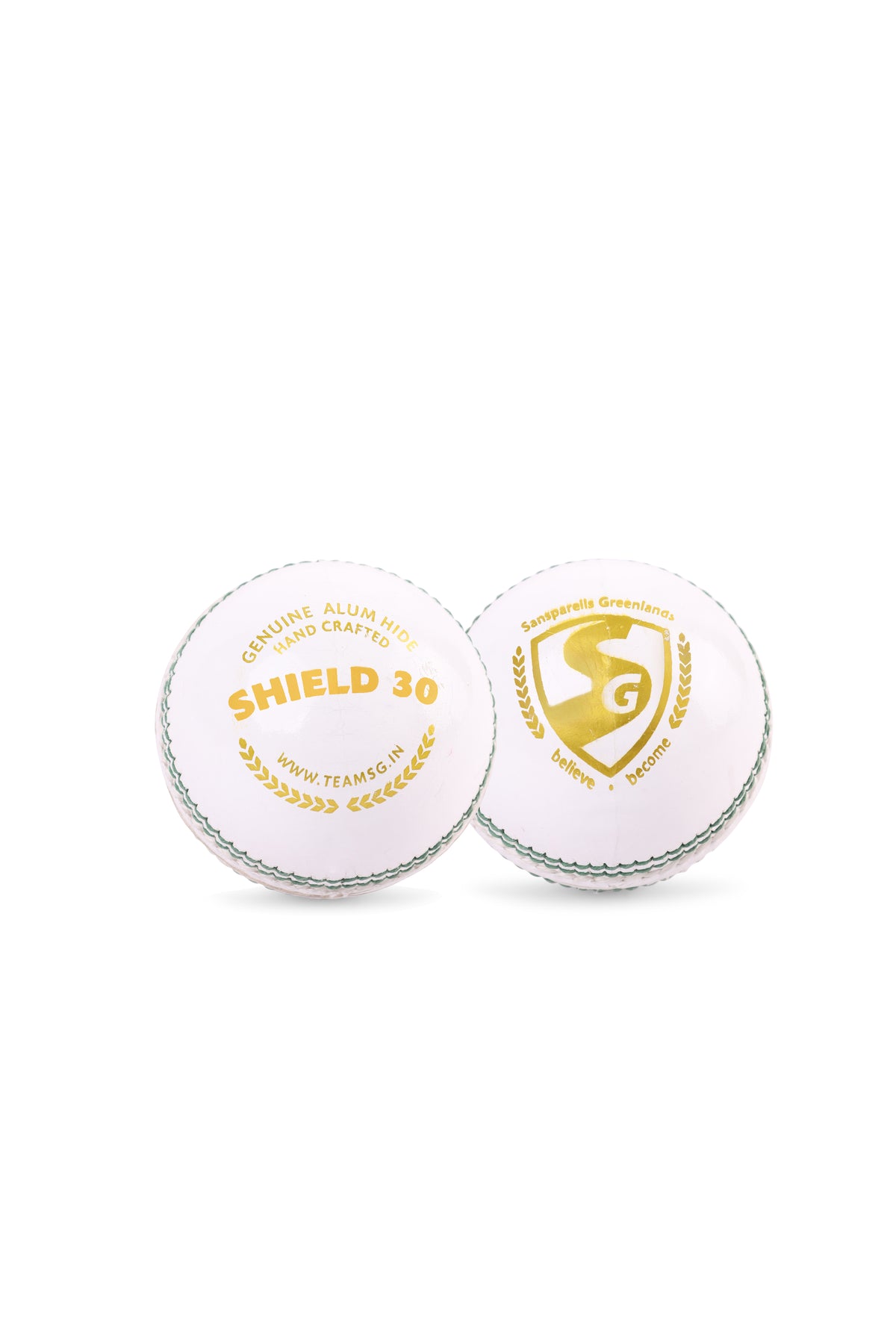 SG Shield 30 Cricket Lederball Weiß