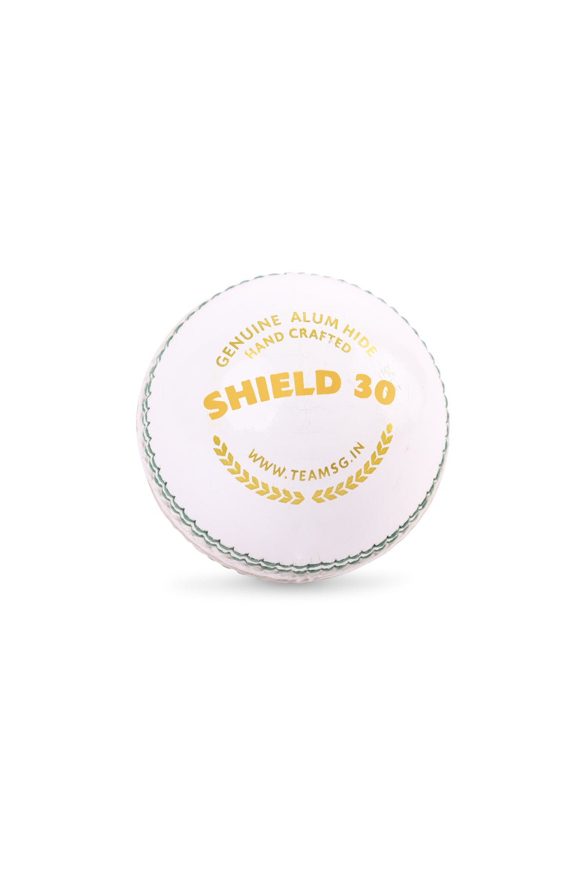 SG Shield 30 Cricket Lederball Weiß – Ansicht 3
