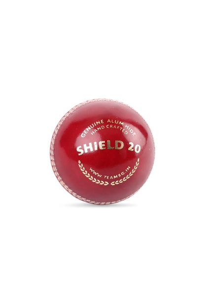 SG Shield 20 Red Cricket Leather Ball