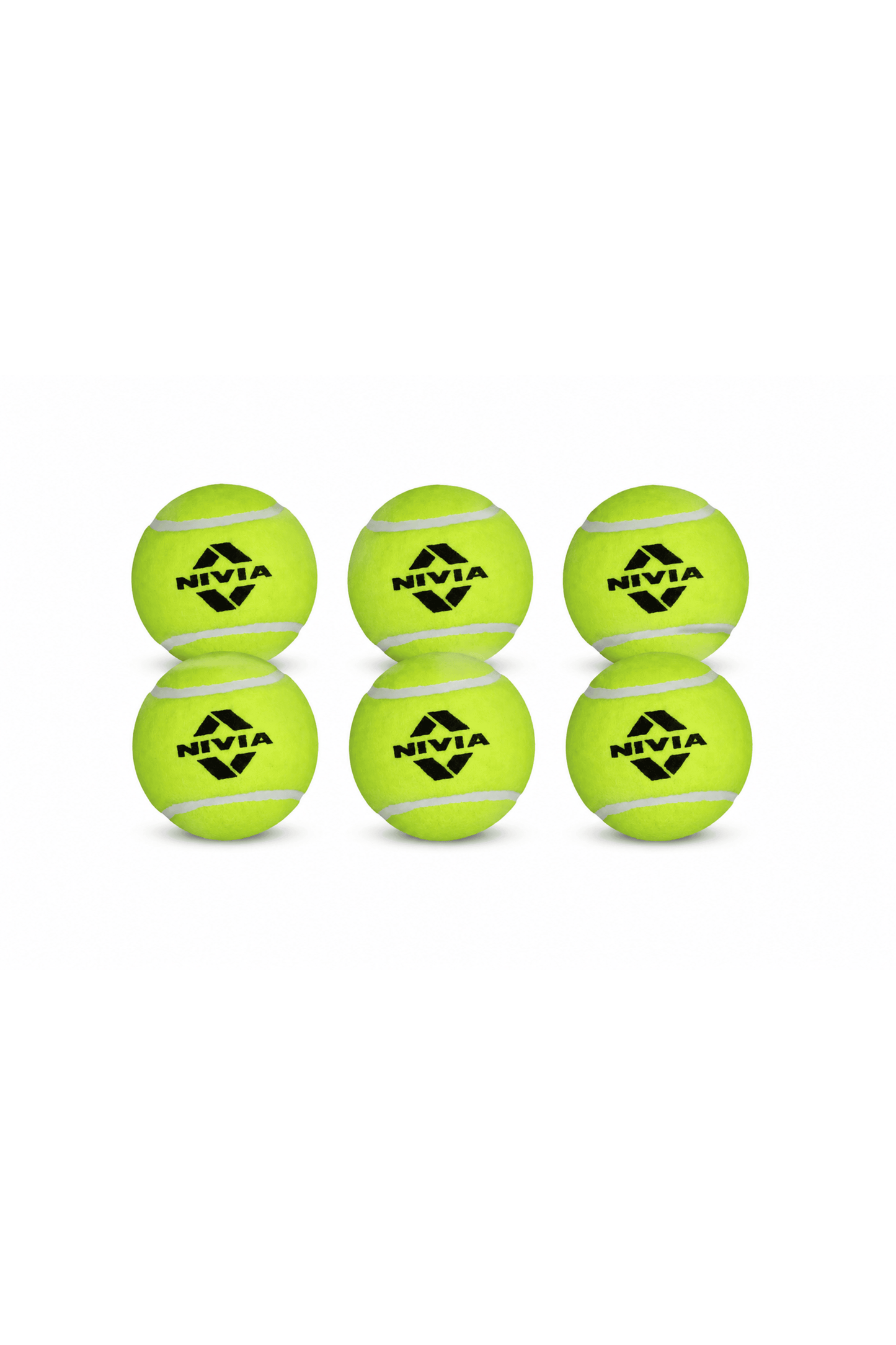 Nivia Cricket Tennis Ball Heavy Green (PACK of 6)